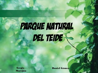 Parque natural
del Teide
Daniel GómezSergio
Morejón
 