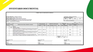 INVENTARIO DOCUMENTAL
 