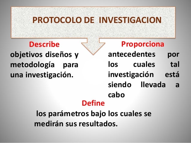 protocolo de investigación