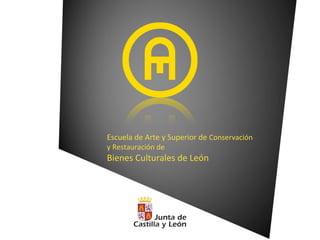 Escuela de Arte y Superior de Conservación
y Restauración de
Bienes Culturales de León
 