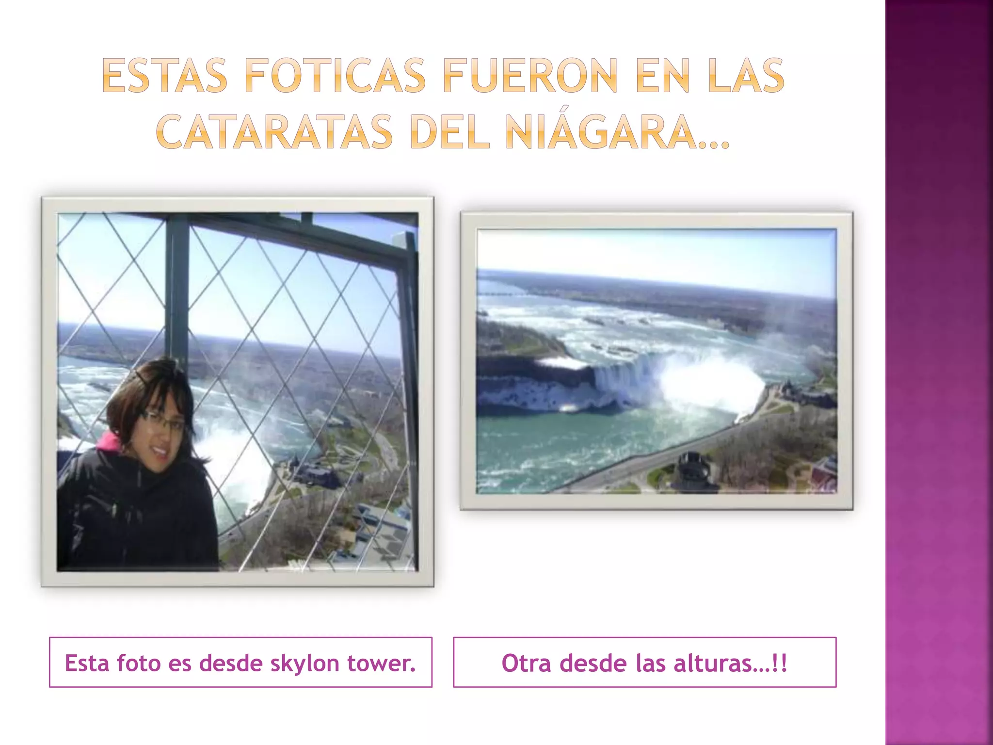 Esta foto es desde skylon tower. Otra desde las alturas…!!
 