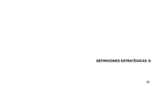 DEFINICIONES ESTRATÉGICAS .D  