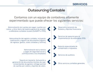 Peru Business Services Presentacion de Servicios Contables y legales | PDF