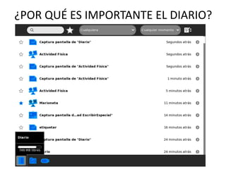 ¿POR QUÉ ES IMPORTANTE EL DIARIO?

 