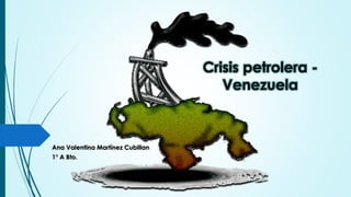 Ana Valentina Martínez Cubillan
1° A Bto.
Crisis petrolera -
Venezuela
 