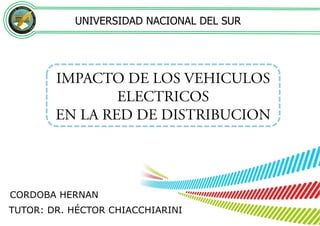 UNIVERSIDAD NACIONAL DEL SUR




CORDOBA HERNAN
TUTOR: DR. HÉCTOR CHIACCHIARINI
 