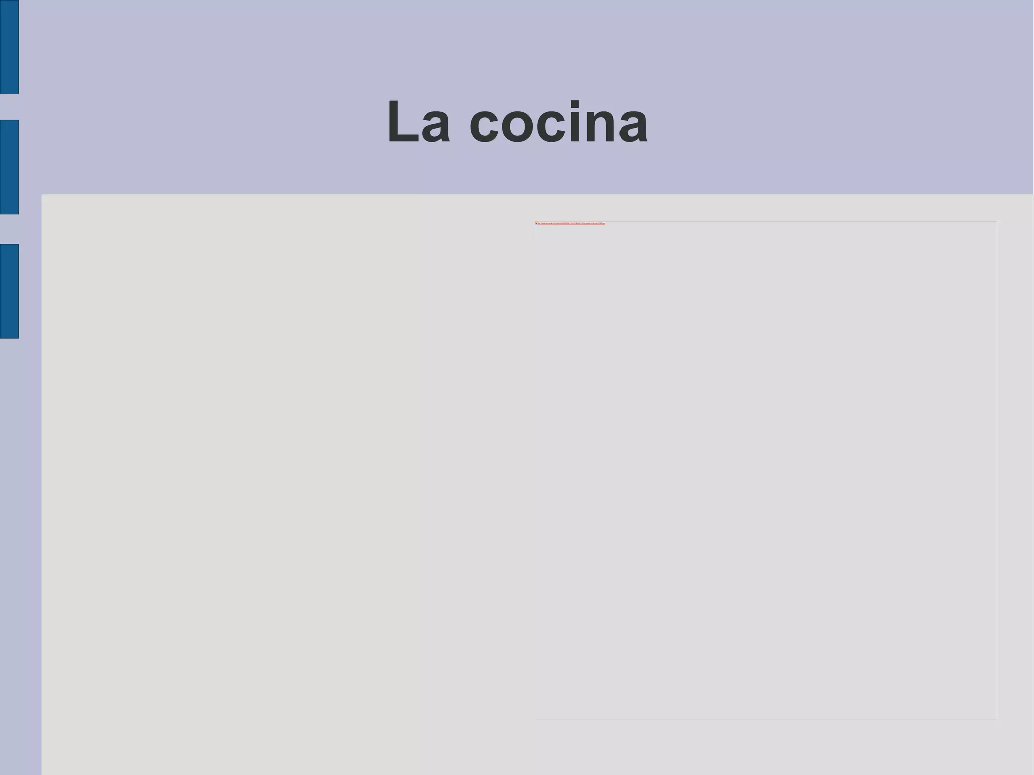 La cocina 