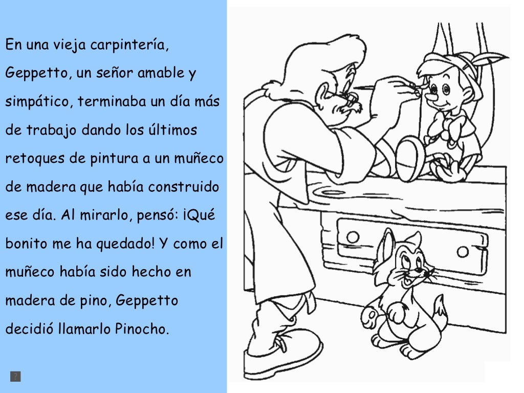 Cuento Pinocho