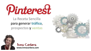La Receta Sencilla
para generar tráfico,
prospectos y ventas

www.inmacorbera.com

 