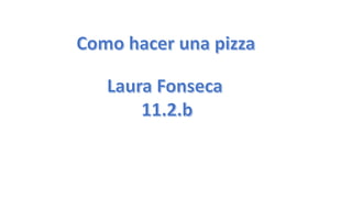 Presentacion pizza