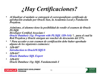Oracle 047 Presentacion PL/SQL | PPT