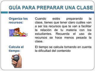 PLANIFICACIÓN Dentro de las características de la planificación están:Permitiendo organizar la información que el docente tiene, de manera articulada.CONTINUIDAD: Es importante que el docente sepa que todo plan está sujeto a cambios, por ello  en el momento que lo considere, puede variar la posición que inicialmente le dio a uno de sus objetivos y por ende del contenido relacionado con ese objetivo.FLEXIBILIDAD:UNIDAD:Todos los elementos del proceso instruccional deben estar integrados en un plan que el profesor diseña para su asignatura.OBJETIVIDAD:El docente debe estar consciente, al realizar su planificación, que en ella debe describir la realidad del salón de clases, de acuerdo al grupo de alumnos que le han asignado para trabajar (niños, jóvenes, adultos, damas, caballeros, etc.)