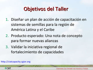  Iniciativa Regional de Fortalecimiento de Capacidades en Sistemas de Semillas