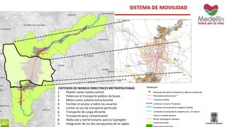 Centralidades – Determinantes Metropolitanas de Ordenamiento Territorial 
 