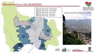 Macroproyectos en AIE MEDBORDE 
1 
2 
3 
4 
5 
Imagen Medellín desde el borde 
 