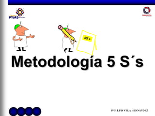 MetodologMetodologíía 5a 5 SS´´ss
5S5S´´ss
ING. LUIS VELA HERNÁNDEZ
 