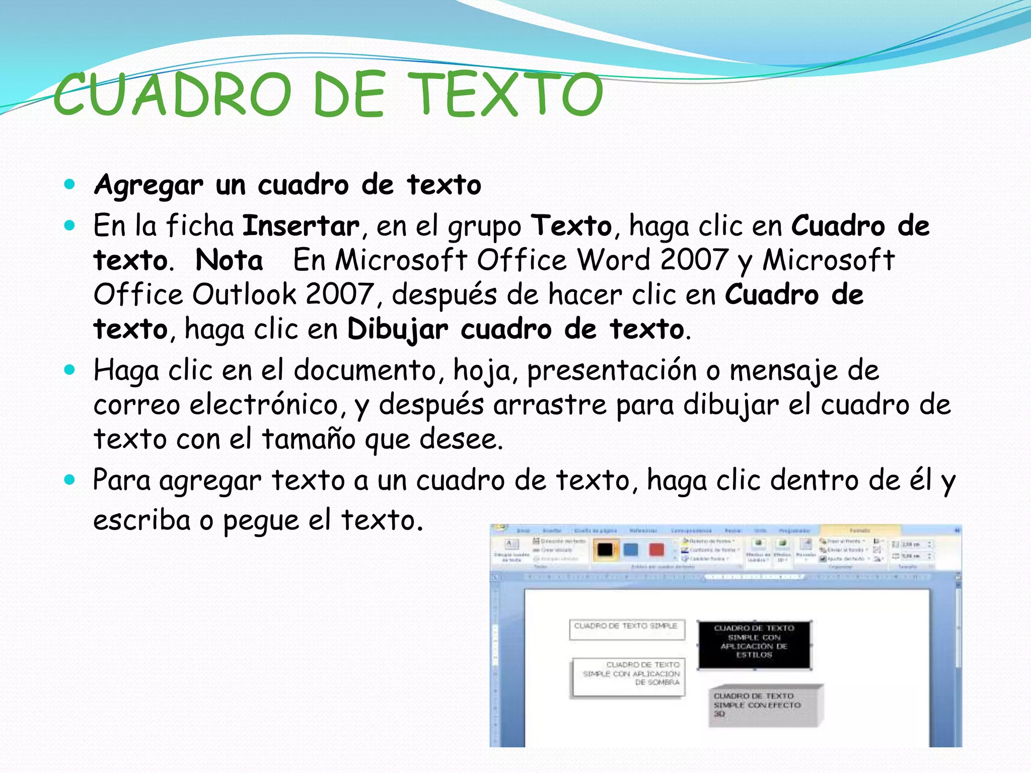 CONFIGURAR EL FONDOCómo cambiar el diseño de una diapositiva.- Para cambiar el diseño de una diapositiva, haga lo siguiente:1- Elija Formato>Diseño de la Diapositiva2- Aparecerá una ventana para la nueva diapositiva que contendrá el diseño que estaba utilizando, haga clic sobre el nuevo diseño y pulse el botón Aceptar.