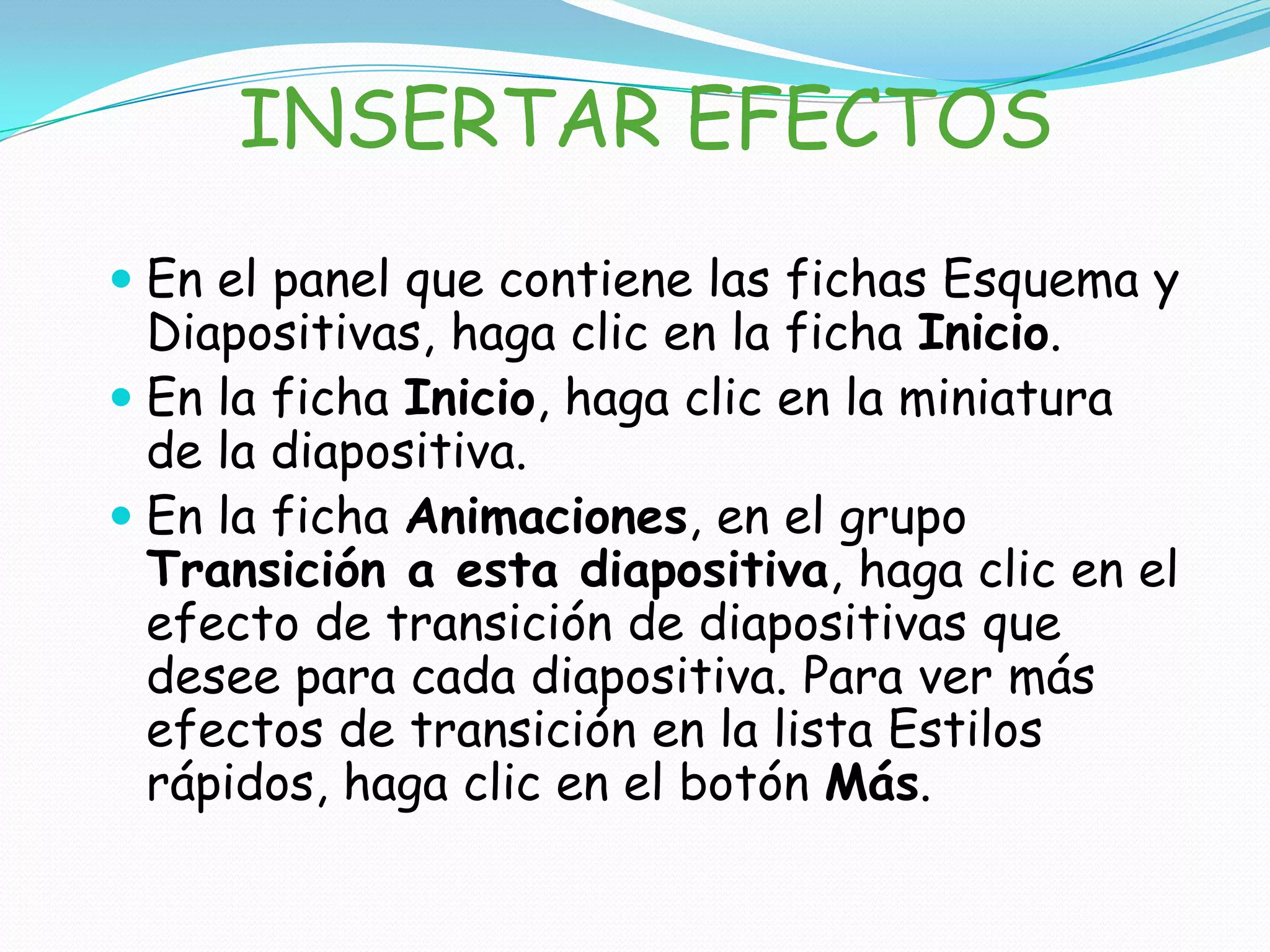 HIPERVINCULOSEn la vista Normal, seleccione el texto o el objeto que va a utilizar como hipervínculo. En el grupo Vínculos de la ficha Insertar, haga clic en Hipervínculo. En Vincular a, haga clic en Lugar de este documento. Siga uno de estos procedimientos: Vincular a una presentación personalizada de la presentación actual: En Seleccione un lugar de este documento, haga clic en la presentación personalizada que desee utilizar como destino del hipervínculo. Active la casilla de verificación Volver al terminar la presentación. Vincular a una diapositiva de la presentación actual: En Seleccione un lugar de este documento, haga clic en la diapositiva que va a utilizar como destino del hipervínculo. 