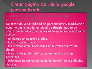 Crear un blog en Blogger.