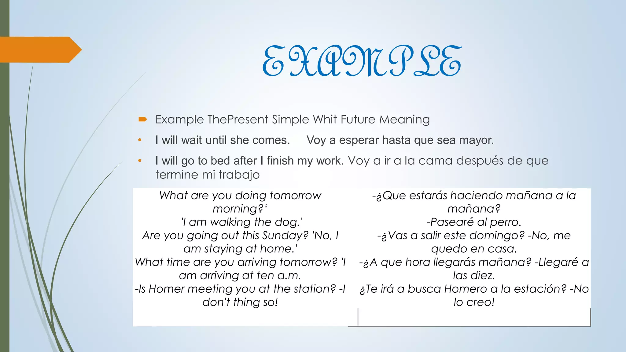 Present simple with future meaning pptx