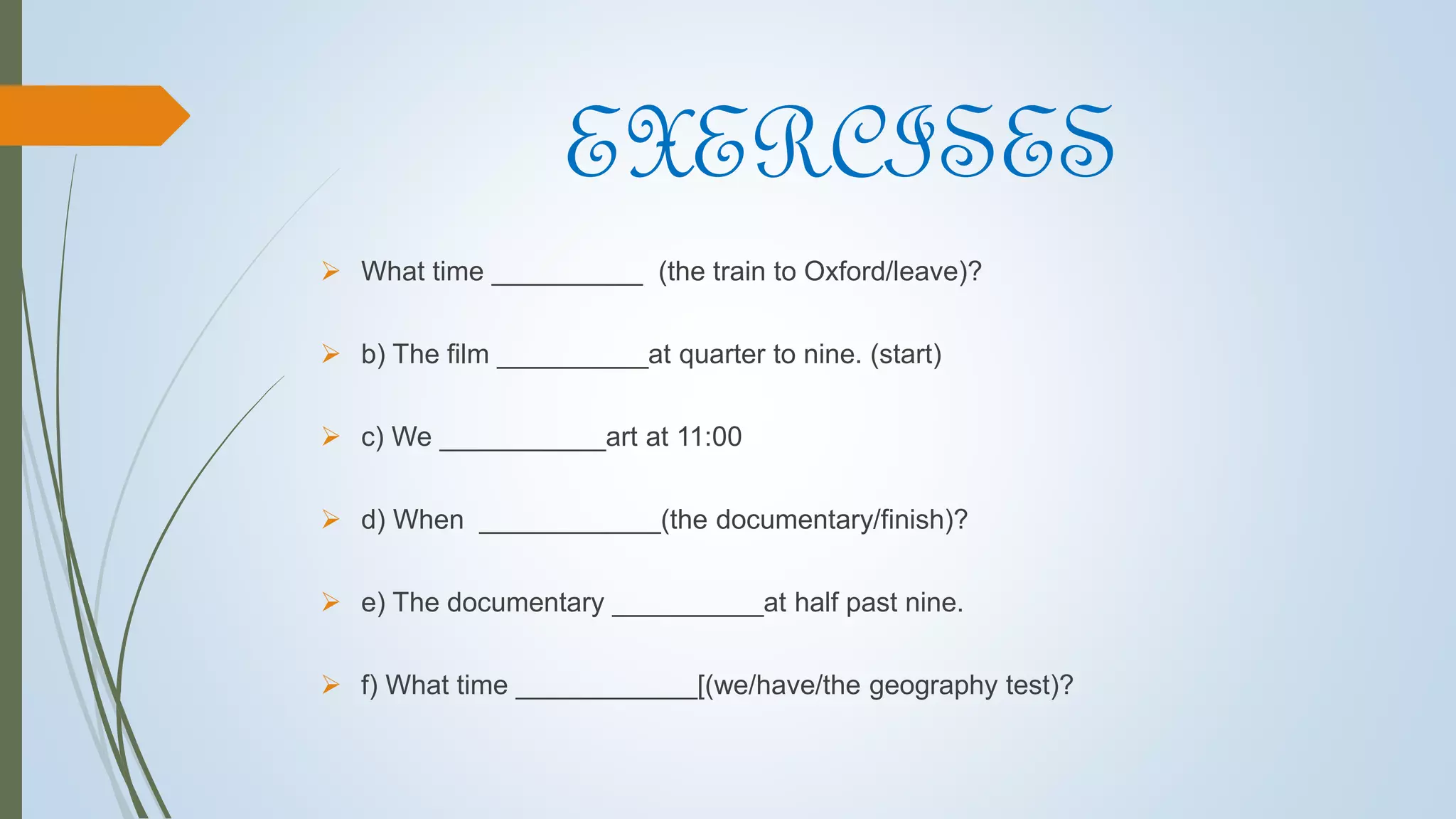 Present simple with future meaning pptx