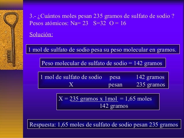 Peso Molecular Del Sulfato De Sodio