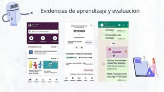 Evidencias de aprendizaje y evaluacion
 