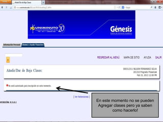 En este momento no se pueden
 Agregar clases pero ya saben
        como hacerlo!
 