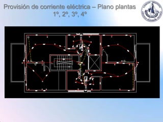 Provisión de corriente eléctrica – Plano plantas
                  1º, 2º, 3º, 4º
 