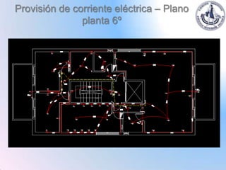 Provisión de corriente eléctrica – Plano
               planta 6º
 