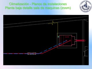 Climatización - Planos de instalaciones
Planta baja detalle sala de maquinas (zoom)
 