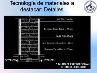 Tecnología de materiales a
    destacar: Detalles
 