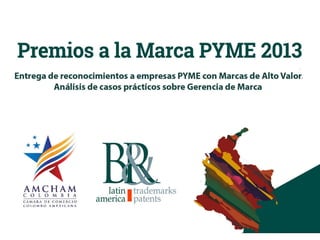 Presentación: Premios a la Marca PYME 2013