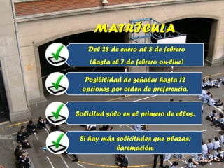 MATRÍCULAMATRÍCULA
 