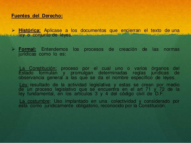 Fuentes del Derecho