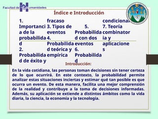 Nociones de Probabilidad: Análisis y Aplicación en la Vida Cotidiana | PPTX