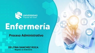 DELFINA SANCHEZ ROCA
Magister en Enfermería
Proceso Administrativo
 