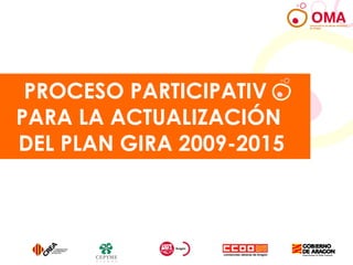 PROCESO PARTICIPATIV  PARA LA ACTUALIZACIÓN  DEL PLAN GIRA 2009-2015 