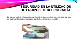 LA REPRODUCCIÓN DE ORIGINALES. LA REPROGRAFÍA | PPTX