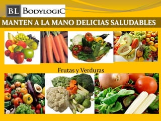 MANTEN A LA MANO DELICIAS SALUDABLES
Frutas y Verduras
 