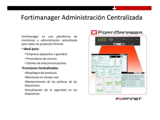 Fortiguard. Servicios