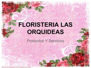 FLORISTERIA LAS
ORQUIDEAS
Productos Y Servicios
 