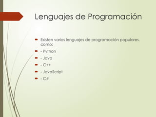 Presentación sobre los elementos básicos de la programación | PPTX
