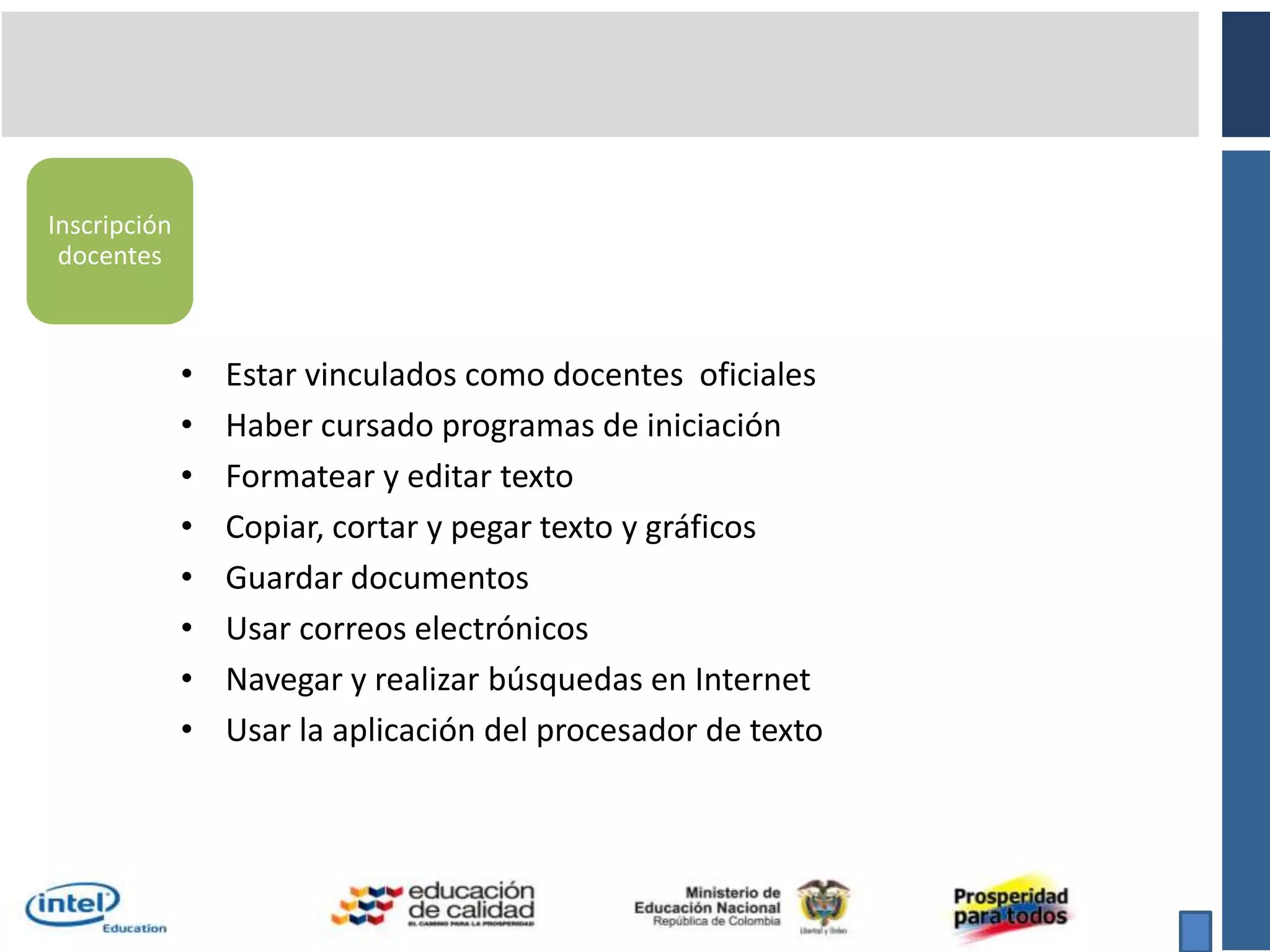 Presentación de un portafolio de unidad