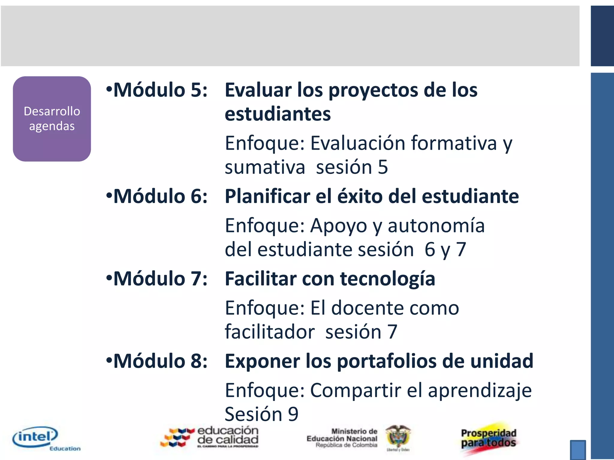 Plan de evaluación