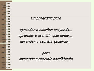 Programa Letras Presentacion programa letras_10-11 | PPT
