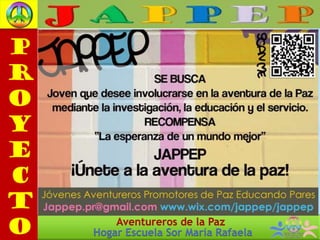 Aventureros de la Paz
Hogar Escuela Sor María Rafaela
 