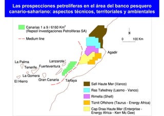 Las prospecciones petrolíferas en el área del banco pesquero
canario-sahariano: aspectos técnicos, territoriales y ambientales
 