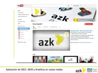 Aplicación de SEO, SEM y Analítica en casos reales
 