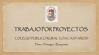 TRABAJO POR PROYECTOS 
COLEGIO PÚBLICO RURAL “LOS CASTAÑOS” 
Pitres - Pórtugos -Busquístar 
1 
 